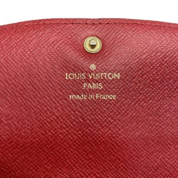 LOUIS VUITTON Portefeuille Emilie Rouge Damier - Long Wallet 390-090125 - Picture 8 of 8